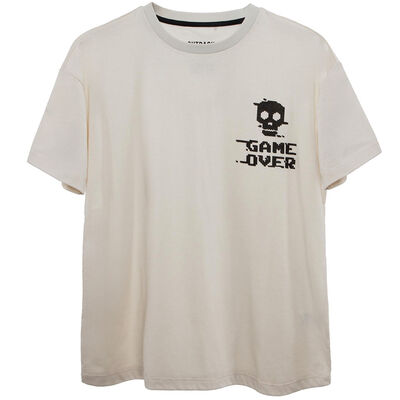 Imagen 1 del producto Polera Manga Corta Niño Cutback Crudo, Denim, Gris, Menta