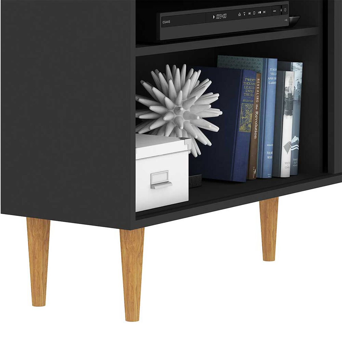 Rack TV Vekkahome Art 1 Poerta 1 Puerta Blanco