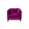 Juego de Living Barra Design Estocolmo Sofá 3 Cuerpos + Dos Sillones 1 Cuerpo Morado