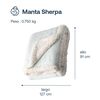 Manta Sherpa Celeste Bebesit
