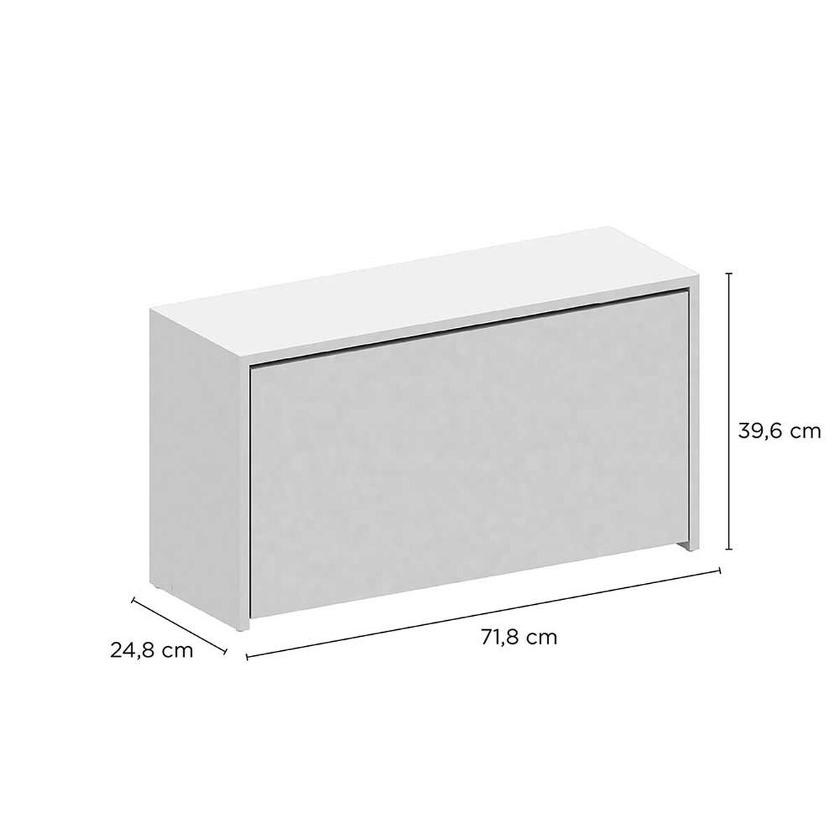 Zapatera Compacta Vekkahome 1 Puerta Blanca