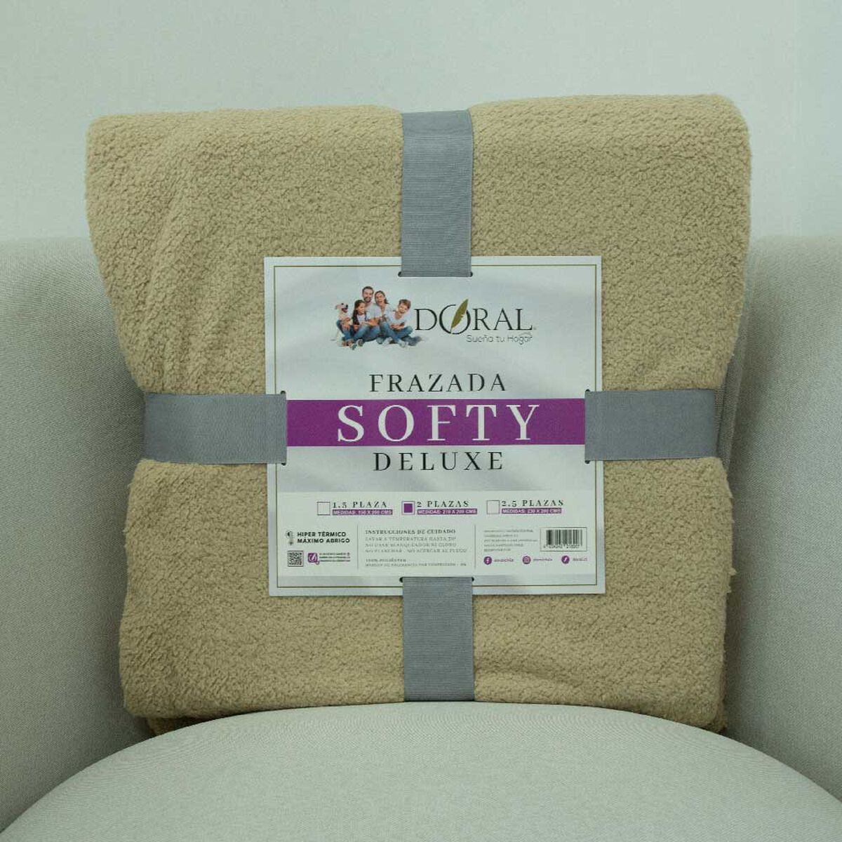 Frazada Doral 2 Plazas Softy Lisa D3