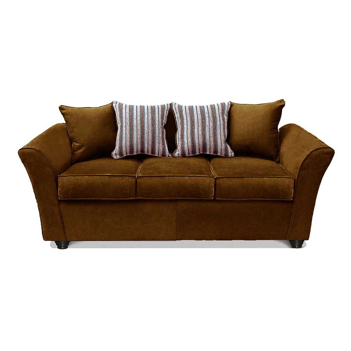 Juego de Living Elegant Detail Minesota Sof&aacute; 3 Cuerpos + Dos Sillones 1 Cuerpo Caf&eacute;