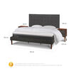 Cama Europea CIC King Ortopedic Advance + Respaldo Eufrates + 2 Veladores + Almohadas + Plum&oacute;n