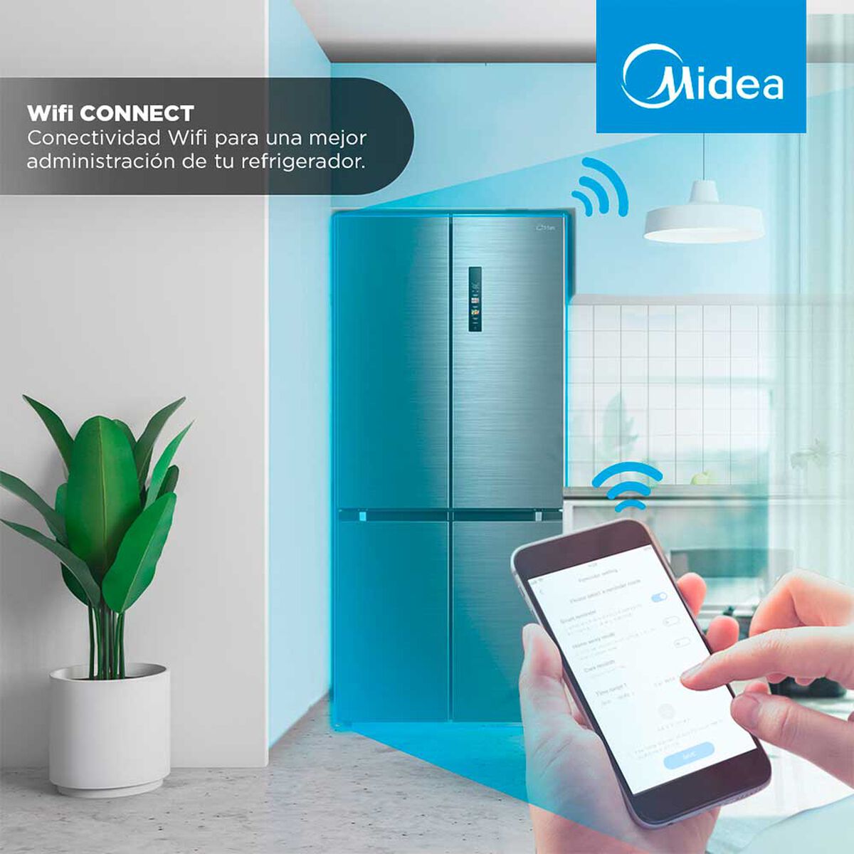 Refrigerador French Door Midea MDRM691MTE46 474 lts.