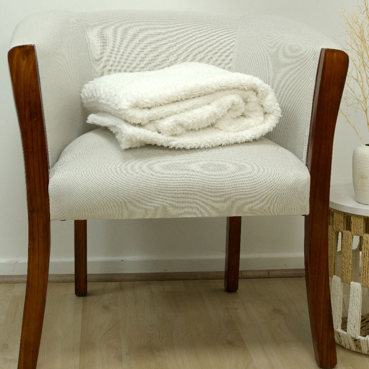 Manta Doral Chiporro Two Tones 130x180 cm Blanco