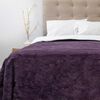 Frazada Poliéster Doral 2 Plazas Deluxe Morado