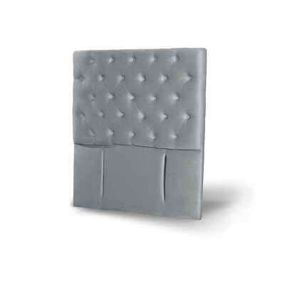 Imagen 2 del producto Respaldo Latam Home 1,5 Plazas Florencia Tela Velvet Gris