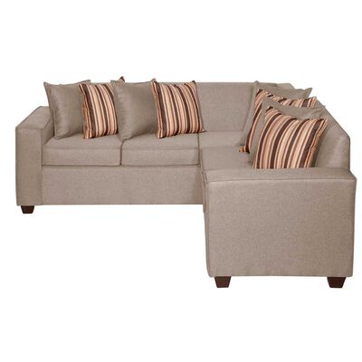 Sofá Seccional Ruzam Mobel Begoña 5 Cuerpos Lino Beige