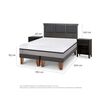 Cama Europea CIC Base Dividida King Balance + Respaldo + 2 Veladores Torino