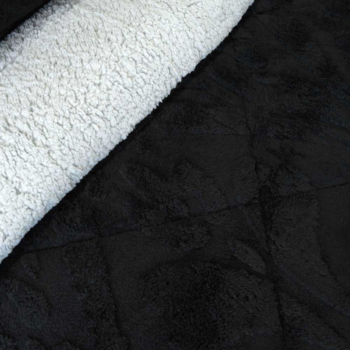 Cubrecama Doral 2 Plazas Jacquard Liso Negro