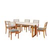 Juego de Comedor Roca Eva 6 Sillas Ceniza