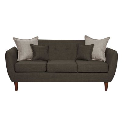 Sofá Black Factory Huevito 3 Cuerpos Café