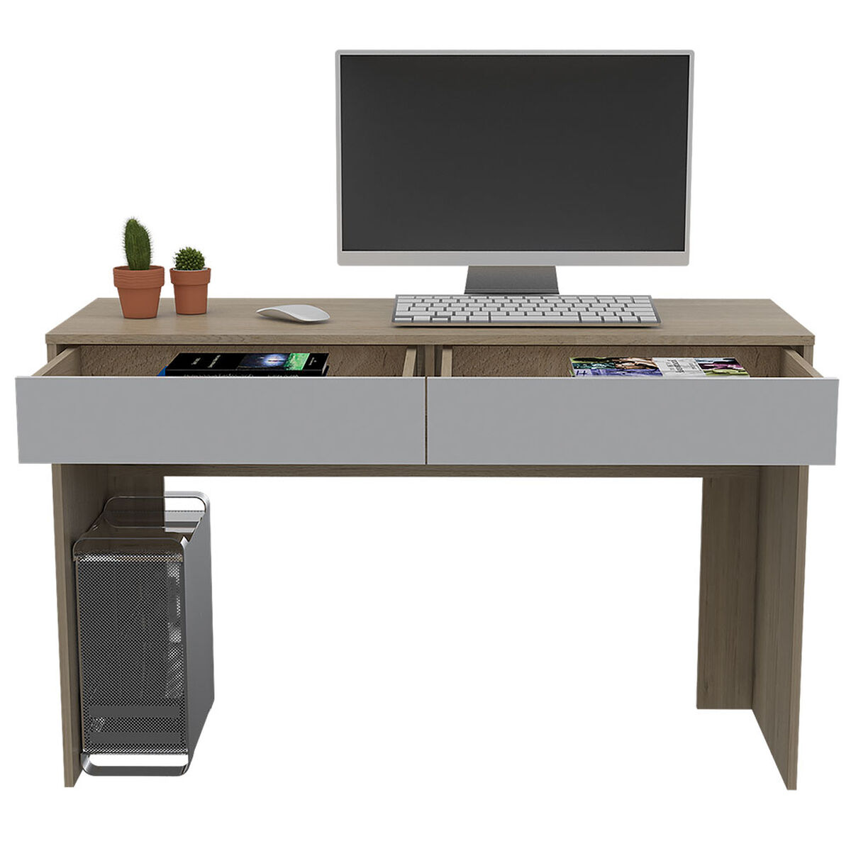 Escritorio Acre + Biblioteca Office 10