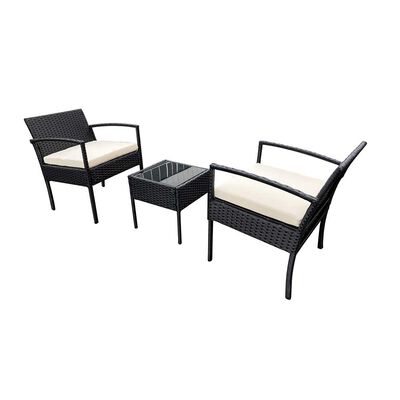 Set Terraza Di Poretti Design Livorno 2 Personas Negro