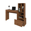 Escritorio + Estante Vekkahome Linda 1 Puerta Café