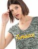 Polera Con Estampado Manga Corta Mujer Fiorruci