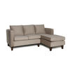 Sofá Seccional Barra Design Mila Derecho 3 Cuerpos Beige