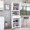 Mueble para Microondas TuHome Manchester Blanco 4 Puertas