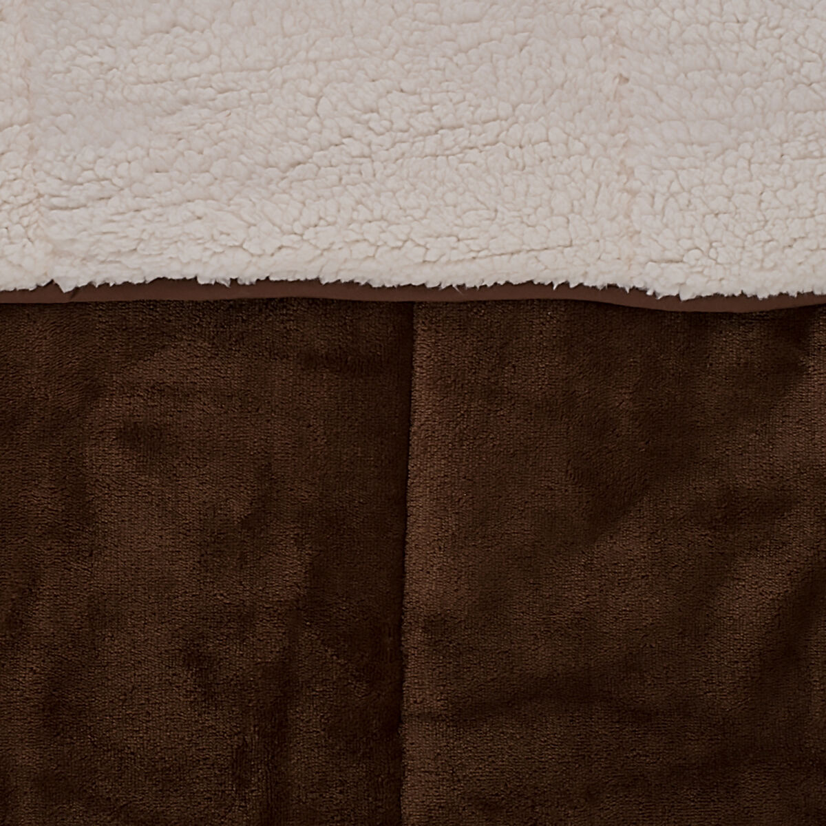 Plumón Flannel Sherpa Casanova Brown 2 Plazas