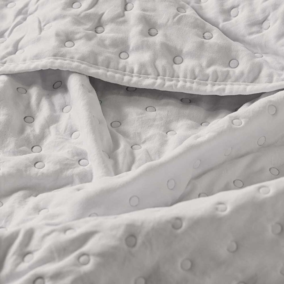 Quilt American Family 1.5 Plazas Dots Beige