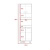 Mueble para Microondas TuHome Orion 2 Puertas Duna Blanco