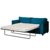 Sofá Cama Latam Home Milan 3 Cuerpos Azul Petróleo