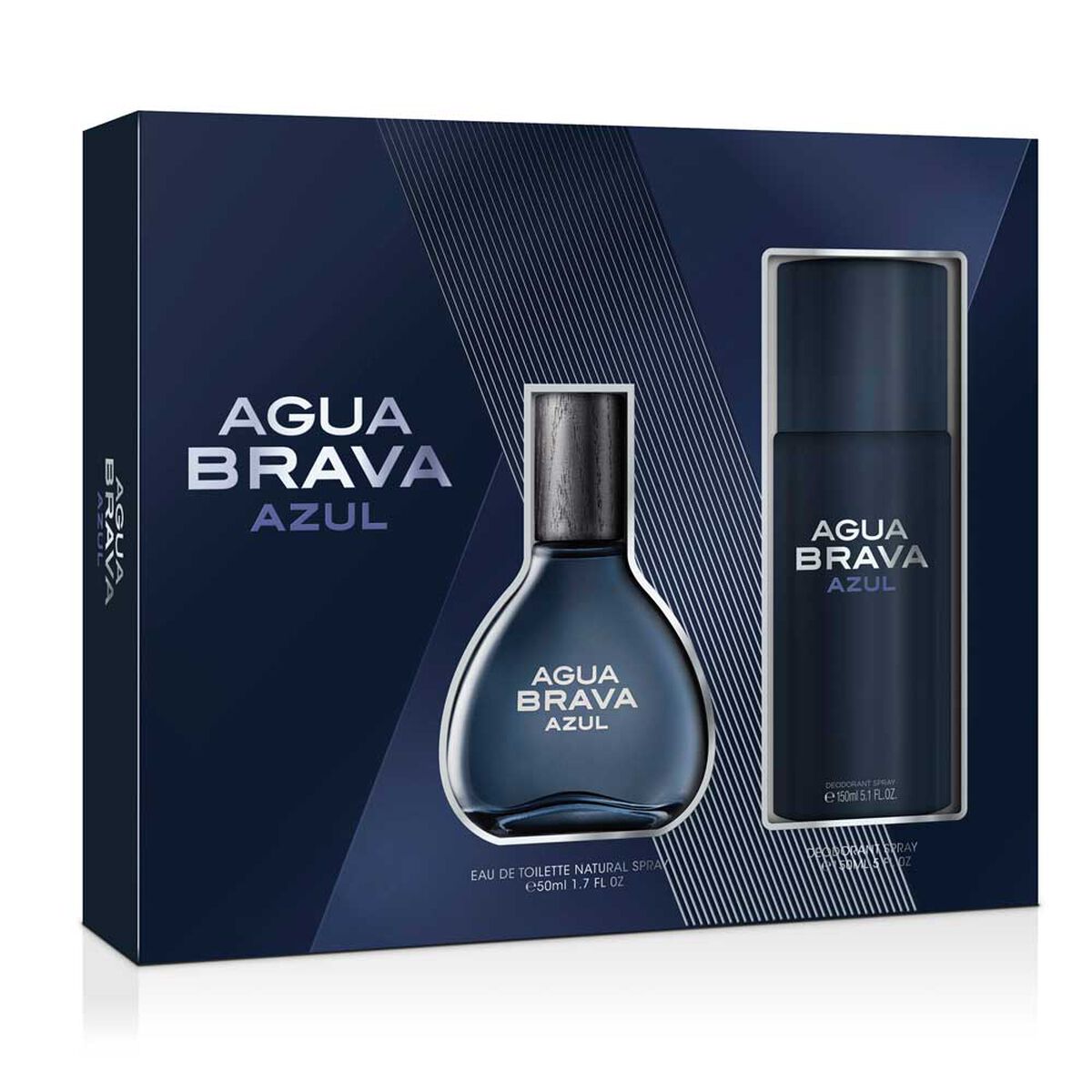 Set Perfume Agua Brava Azul Hombre EDT 50ML + Desodorante 150ml