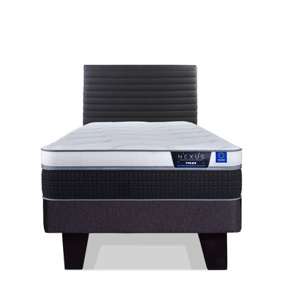 Cama Europea Flex 1,5 Plazas Nexus + Respaldo Modern