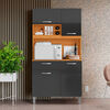 Kit de Cocina Onessta Malva 1 Caj&oacute;n 4 Puertas Cinamomo Grafito