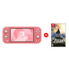Combo Consola Nintendo Switch Lite Coral + Juego Nintendo Switch The Legend of Zelda: Breath of the Wild