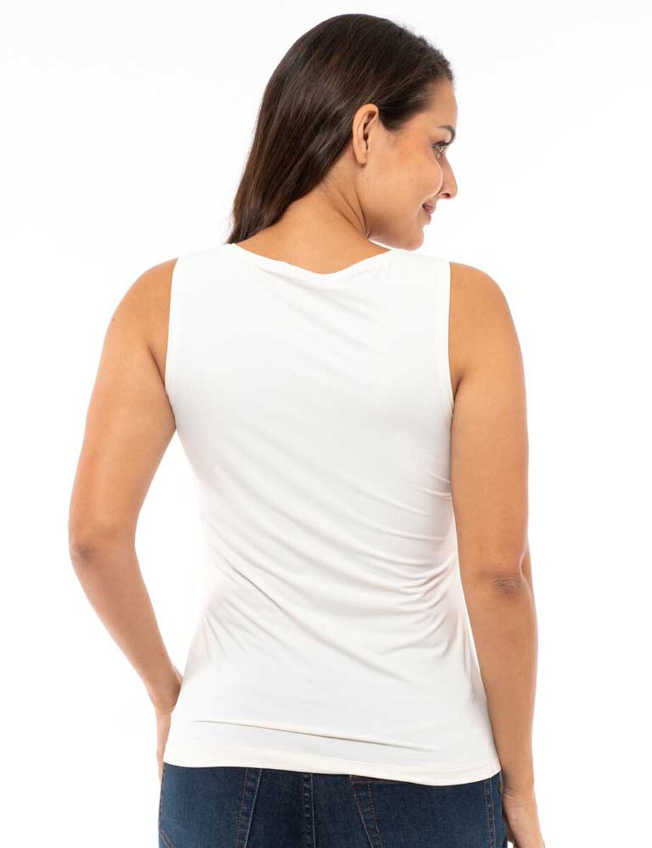 Polera Lisa Sin Mangas Mujer Zibel