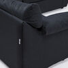 Seccional Muebles MPR Array&aacute;n 2-1-2 Cuerpos Tela Negro