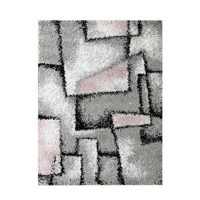 Alfombra Shaggy Idetex Geometric Rose 133 x 180 cm