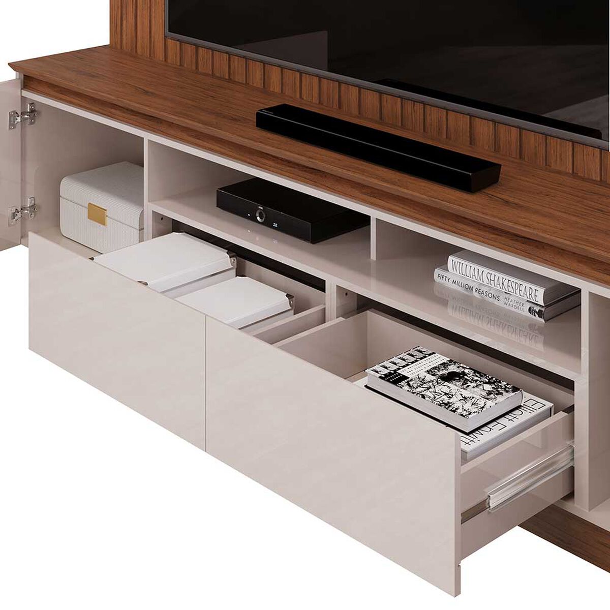 Panel TV Vekkahome Petrus Hasta 70" Caf&eacute;