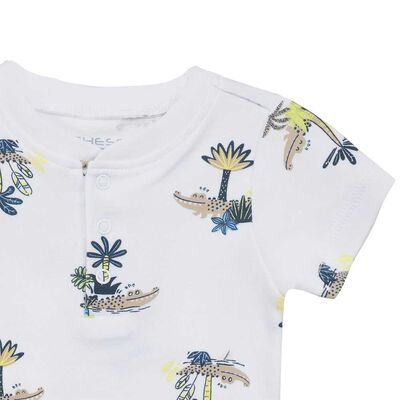 Imagen 2 del producto Pack 2 Body Manga Corta Bebo Chess Baby Blanco, Gris