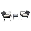 Set Terraza Di Poretti Design Livorno 2 Personas Negro