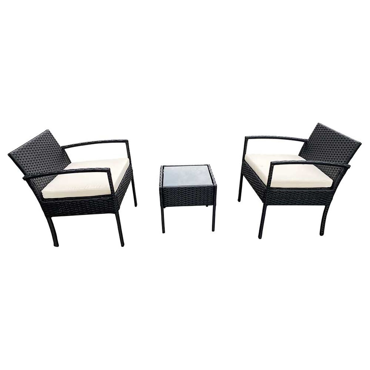 Set Terraza Di Poretti Design Livorno 2 Personas Negro