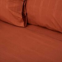 Juego de Sábanas Doral 2 Plazas Embossed Terracota