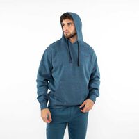 Polerón Deportivo Hombre Black County Azul, Melange, Negro
