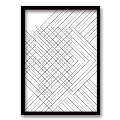 Cuadro Decorativo Retela Abstract Hip Lines Il 40 x 30 cm