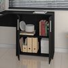 Escritorio Home Mobili Xico 2 Cajones 3 Puertas Negro