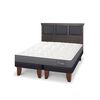 Cama Europea CIC Base Dividida 2 Plazas Anatomic + Respaldo Torino