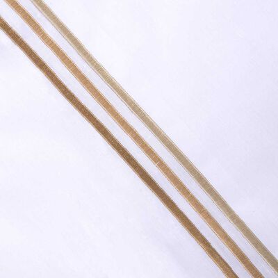 Imagen 2 del producto Juego de Sábanas Mashini 144 Hilos 1,5 Plazas Line Beige