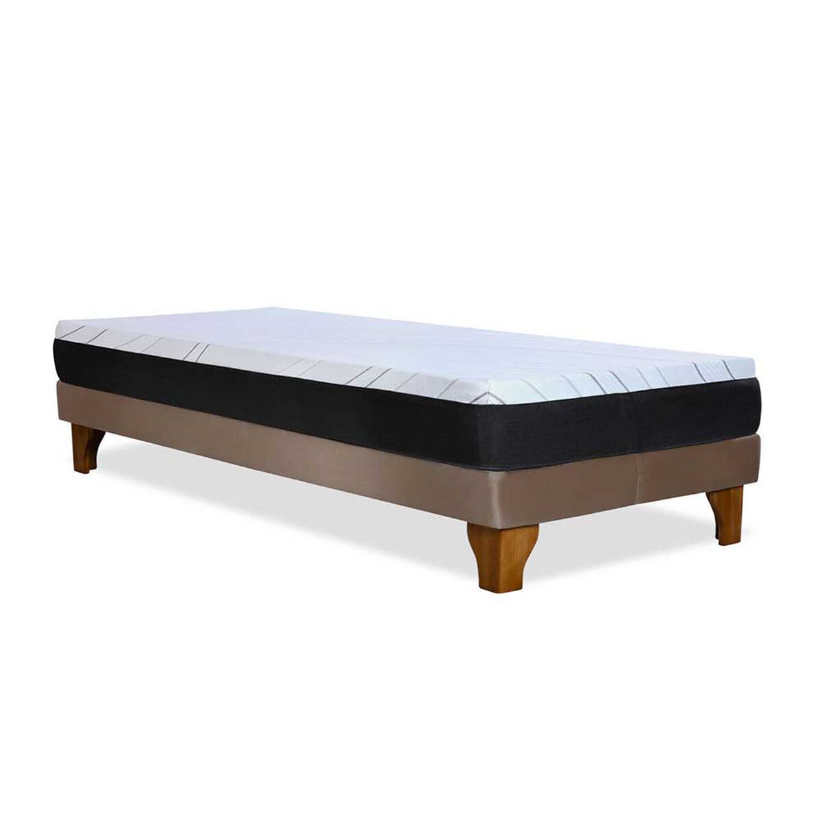 Cama Europea Latam Home 1,5 Plazas Zen Pro Beige