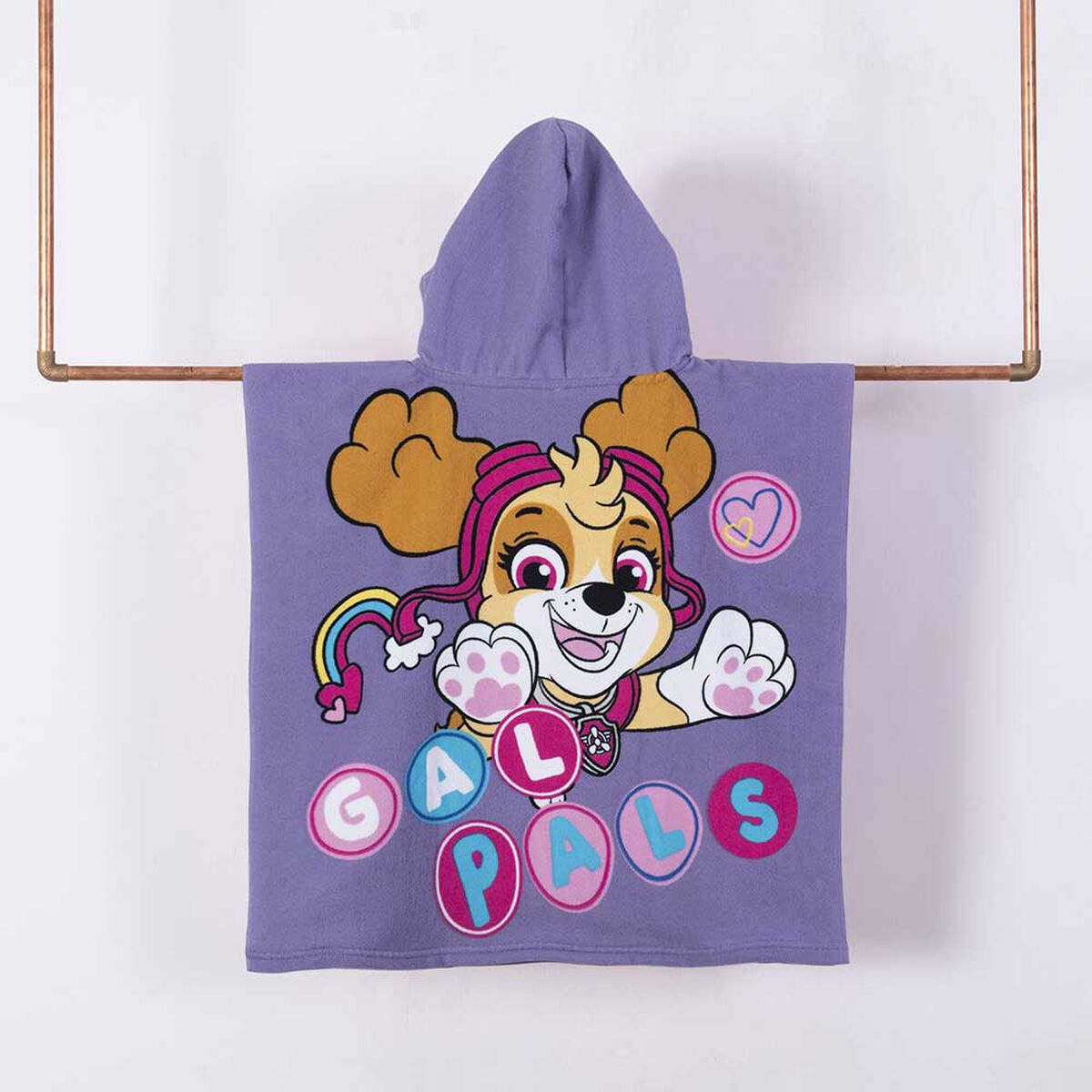 Toalla de Playa Infantil con Capucha Paw Patrol Pals 60 x 120 cm