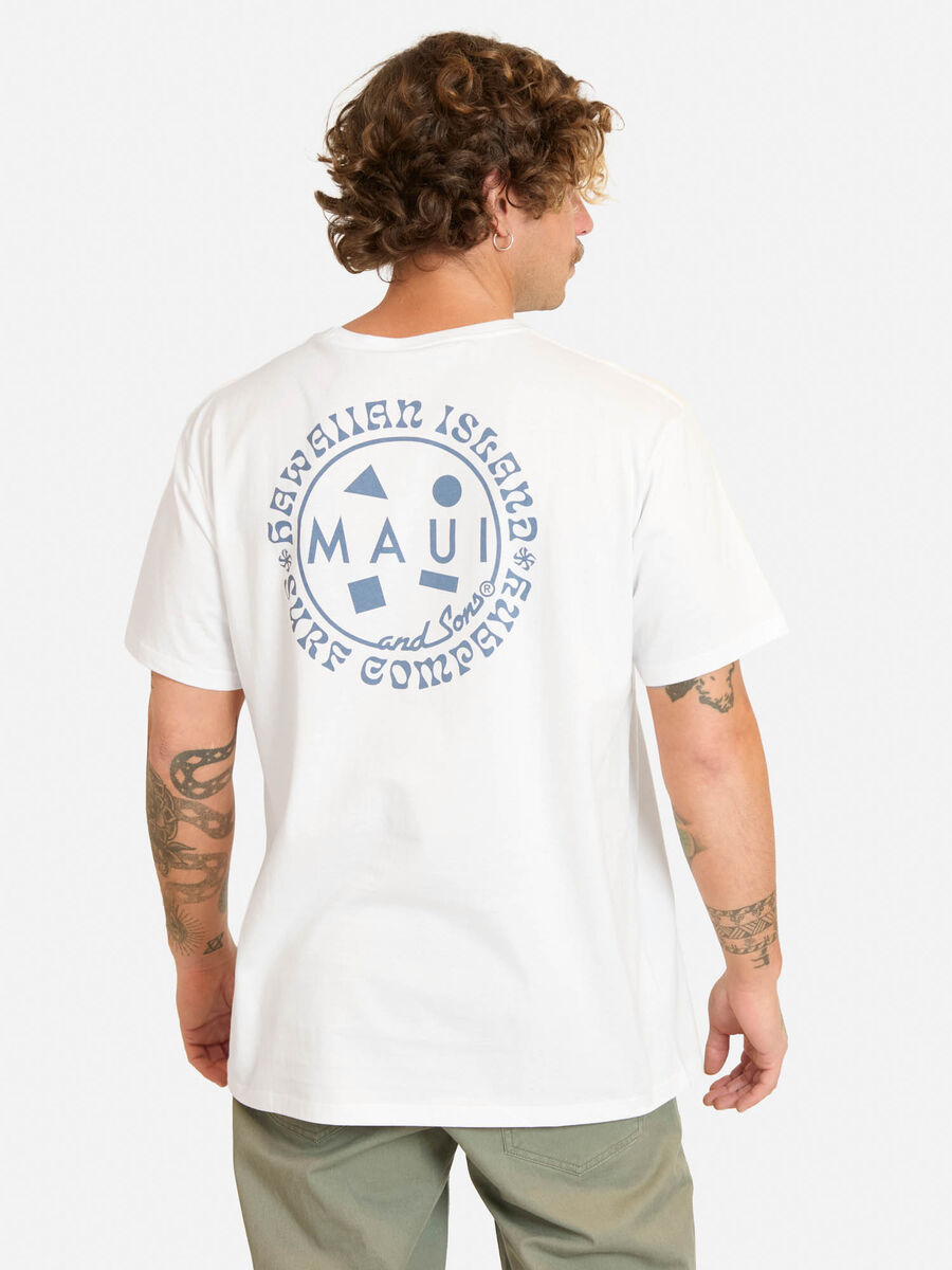 Polera Con Estampado Manga Corta Hombre Maui And Sons