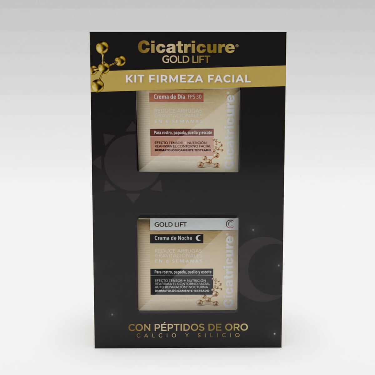 Pack  1 Crema Gold Dia 50 gr + 1  Crema Gold Noche 50 gr Cicatricure