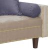Futón Black Factory Vanguardia 3 Cuerpos Beige Gris