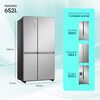 Refrigerador Side by Side Hisense RS820NV 652 L